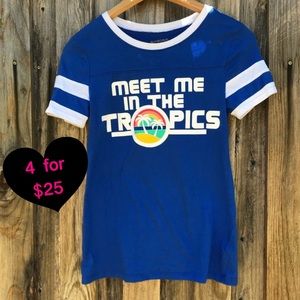 TROPICS SHORT SLEEVE TOP, ARIZONA SIZE XS